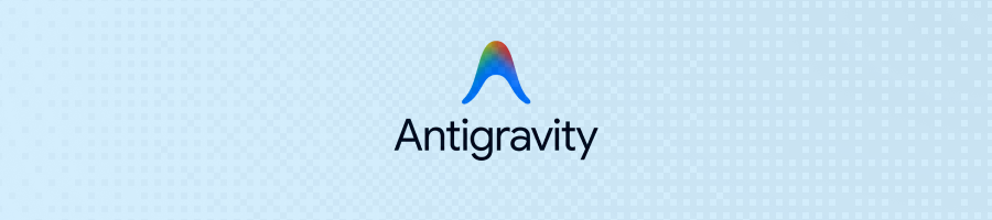 Google Antigravity logo banner for agentic AI coding tools