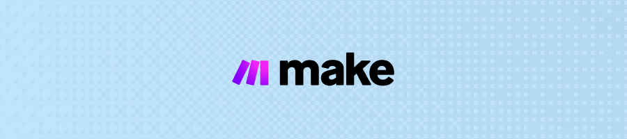 Make logo banner for visual workflow automation and Zapier alternatives