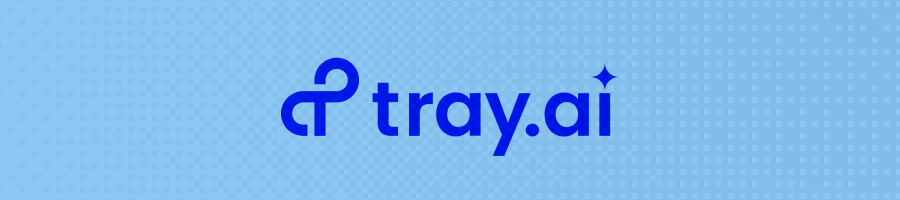 Tray.ai logo banner for enterprise integration automation and Zapier alternatives